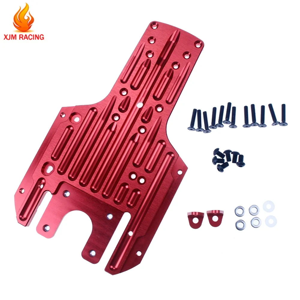 CNC โลหะด้านหลังแผ่นแชสซีชุดสําหรับ 1/5 HPI Rofun Baha King มอเตอร์ Rovan Baja 5b 5t 5sc Rc รถแข่งอะไหล่ของเล่น