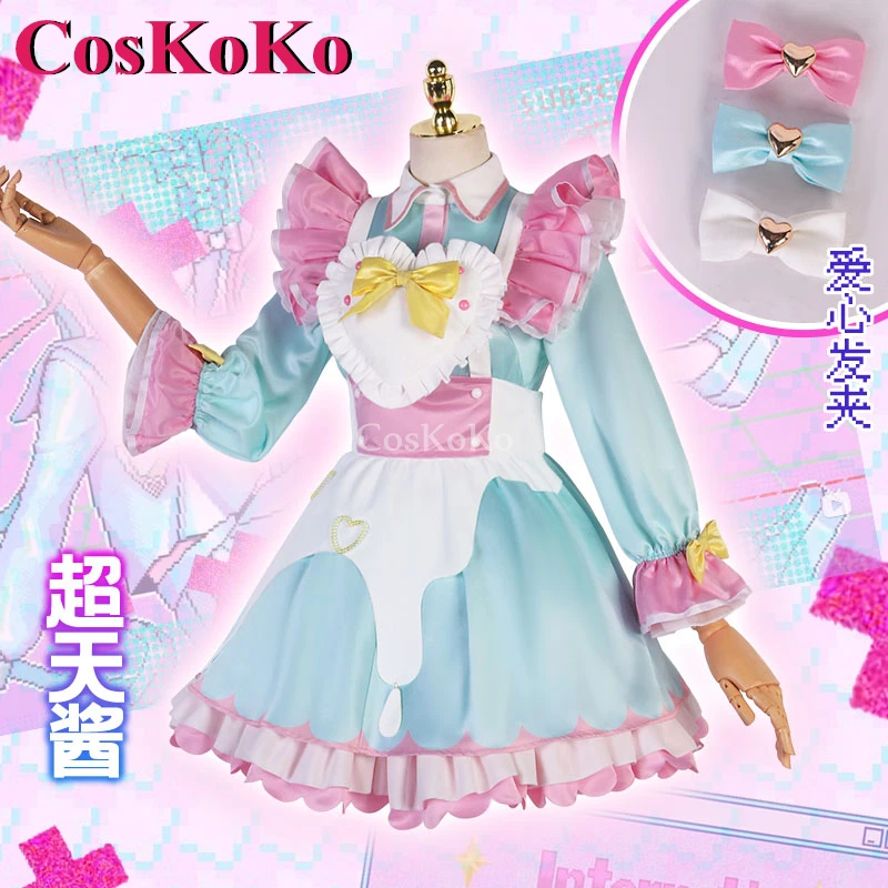 CosKoKo KAngel Cosplay Game NEEDY GIRL OVERDOSE Costume Dessert Paradise Maid Dress Women Halloween Party Role Play Clothing