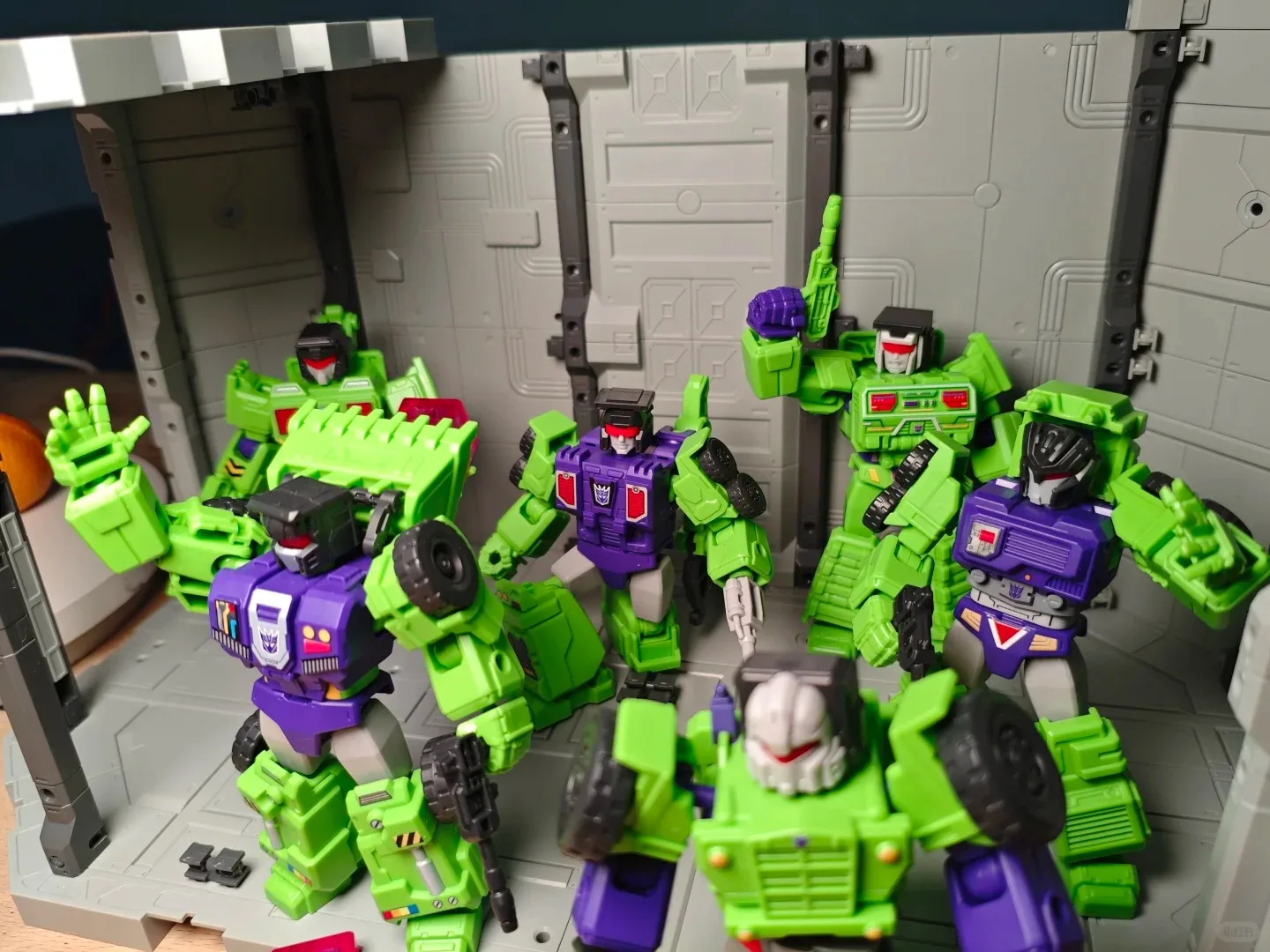 Blokees Transformers Galaxy Version 234 Constructicons Series Digging Tiger Team Figurka akcji Statuetka Model Kolekcja Prezenty