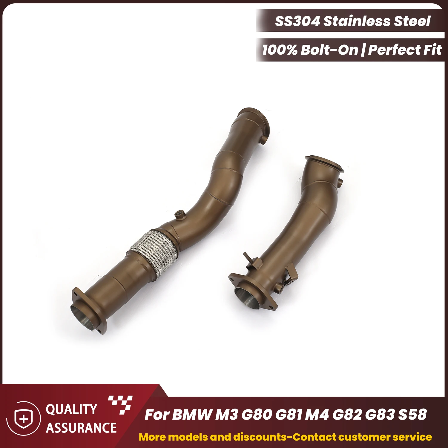 

ECCF Sports High temperature resistant ceramic coating Downpipe For BMW M3 G80 G81 M4 G82 G83 S58 Performance Upgrade