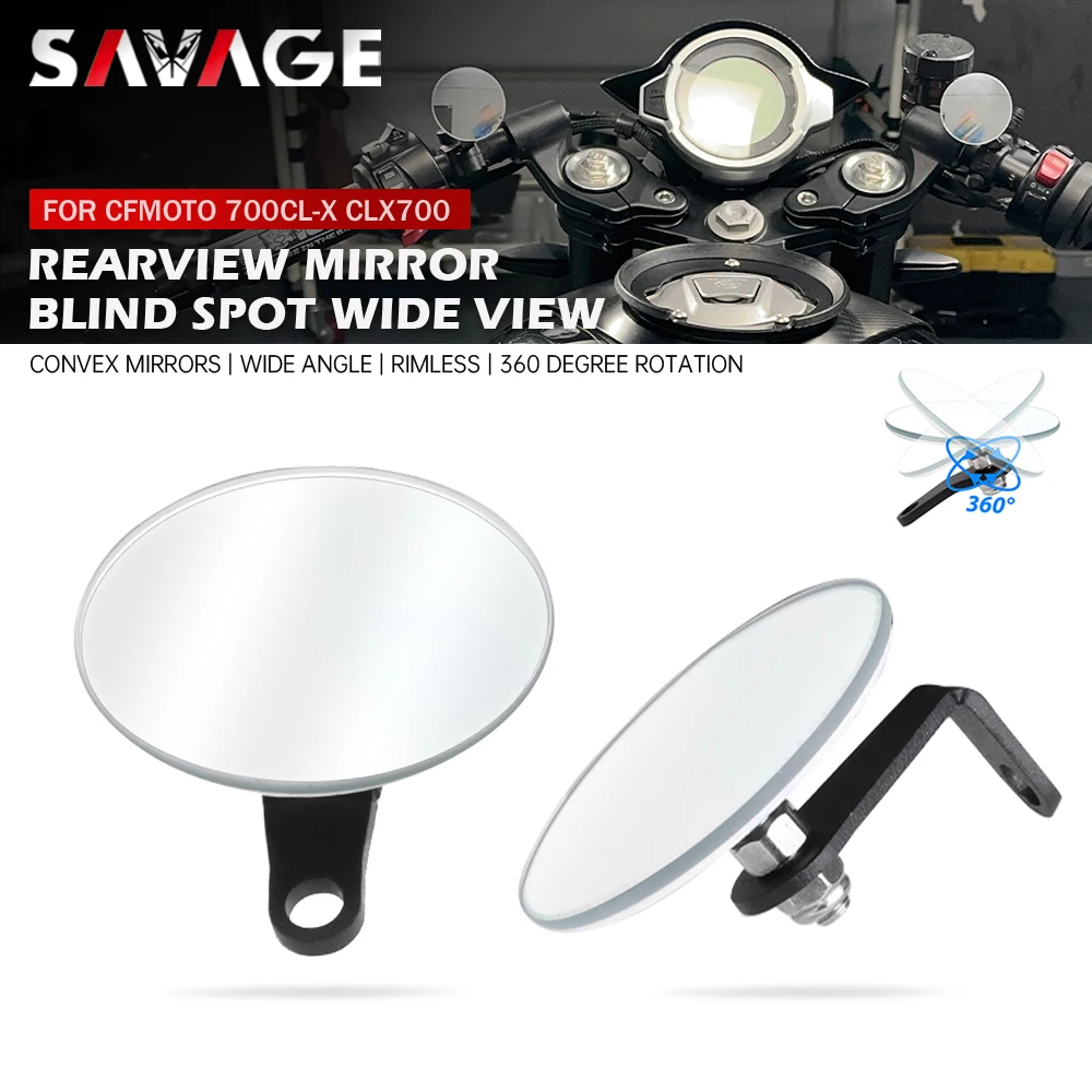 

Rearview Mirror For CFMOTO 700CL-X 700 CLX CL-X 700 CLX700 Motorcycle Blind Spot Wide Vision Handlebar Side Mirror