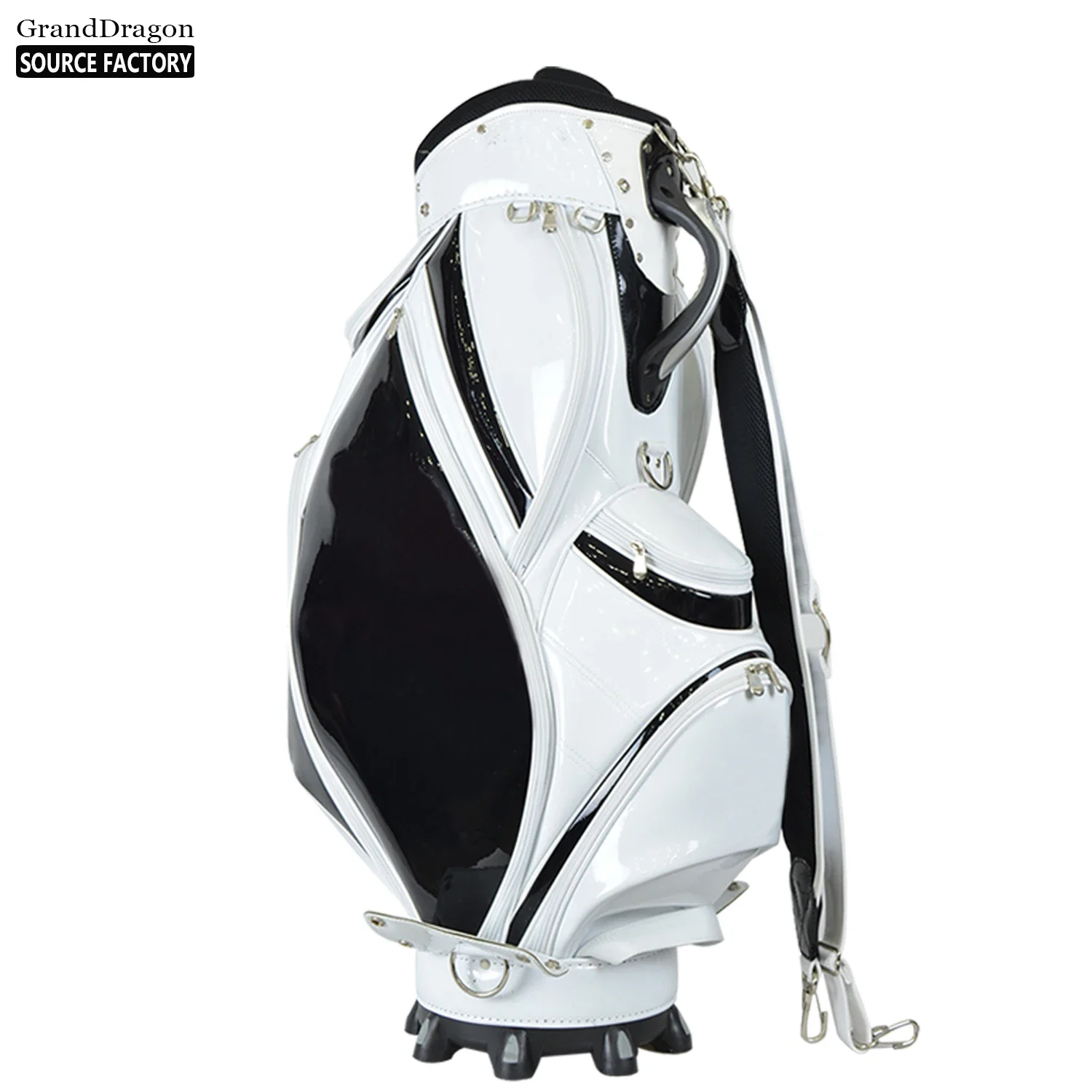 Hot Sale Wholesale Customer Logo Black And White Golf Club Sport Bag Stand Bag