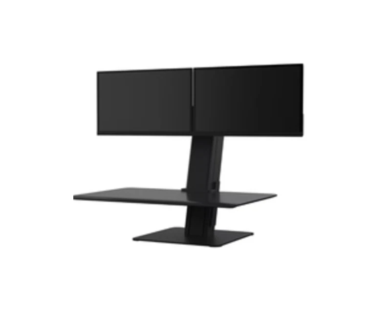 

Humanscale QuickStand Eco QSE2DMB Mounting Kit - For 2 LCD Monitors / Keyboard / Mouse - Black - Refurbished