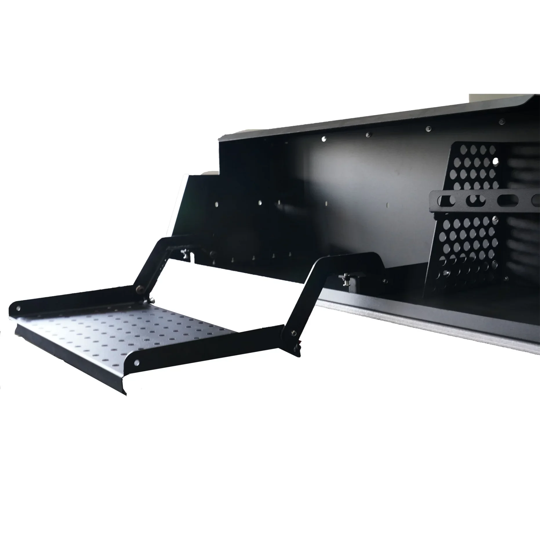 

Waterproof Customization Car Storage Tool Box Aluminum Black Case 4x4 Storage Box for Pickup and Truck Side Boxes