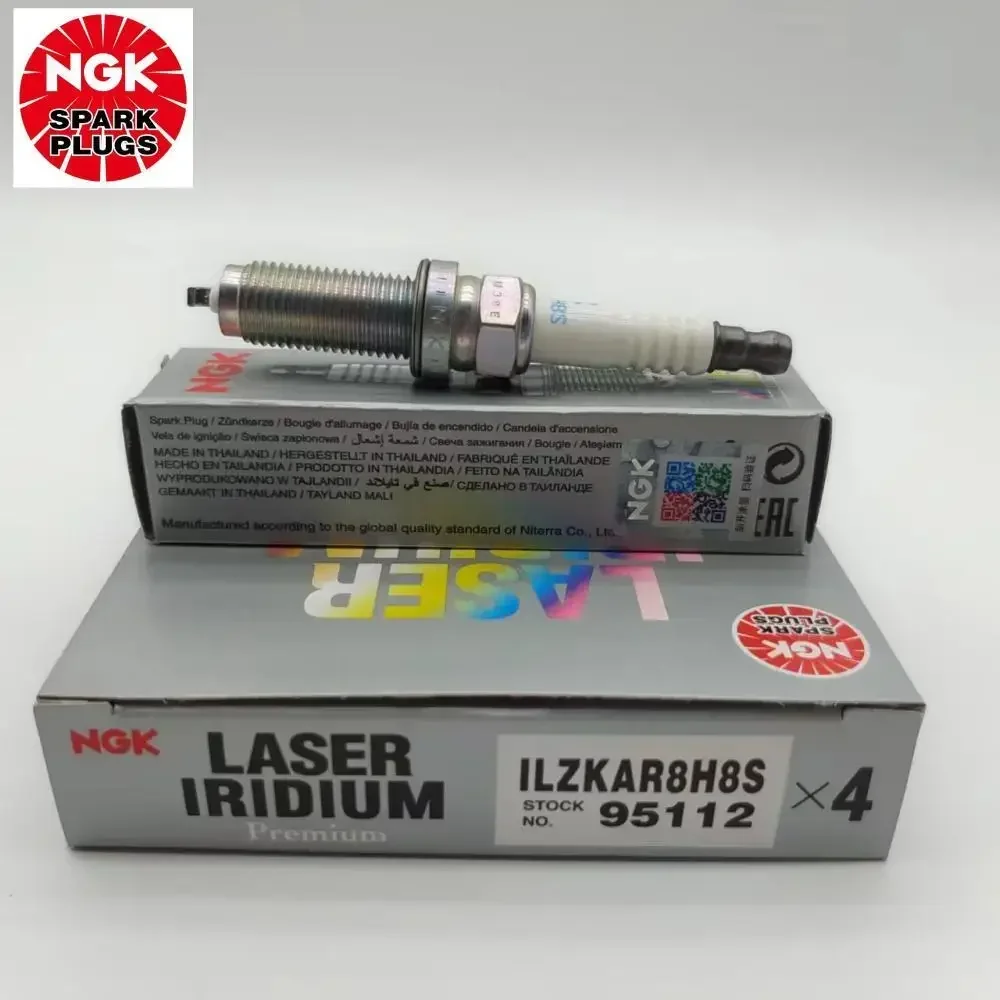 4Pcs Original NGK ILZKAR8H8S 95112 Laser Iridium Platinum Spark Plug For Honda CIVIC Vezel X-RV U-RV  Jade CRIDER Acura CDX 1.5T