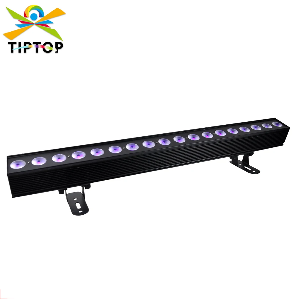 TIPTOP 18x18W RGBWAP 6 Color Non Waterproof DMX Control 100cm Long Non Waterproof IP20 For Wedding Party Dancing Holiday