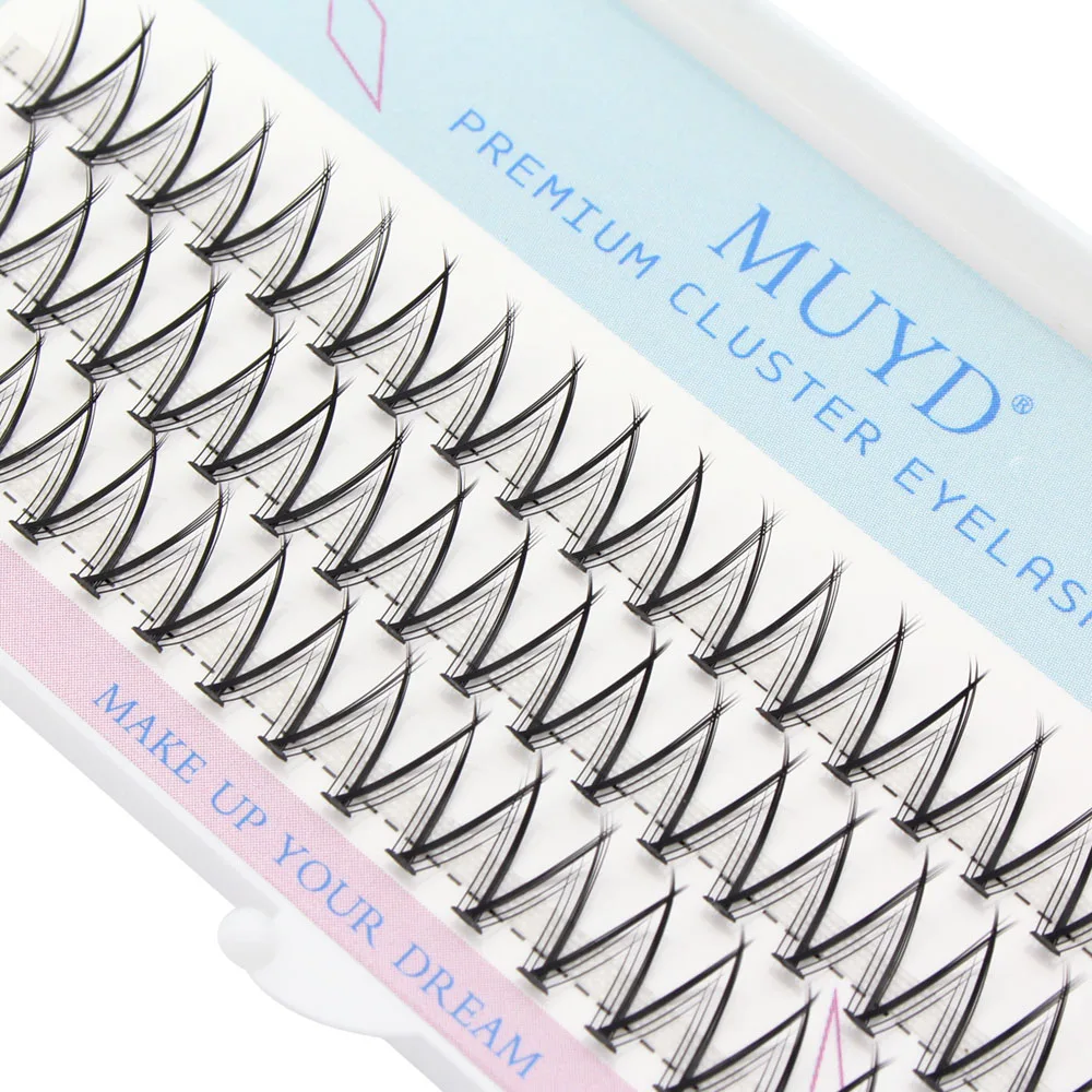 MUYD Russian Curl V Shape Pre-Fanned Faux Mink Eyelashes Fishtail Swallowtail Soft Silk Eyelash Extension False Eyelashes DIY