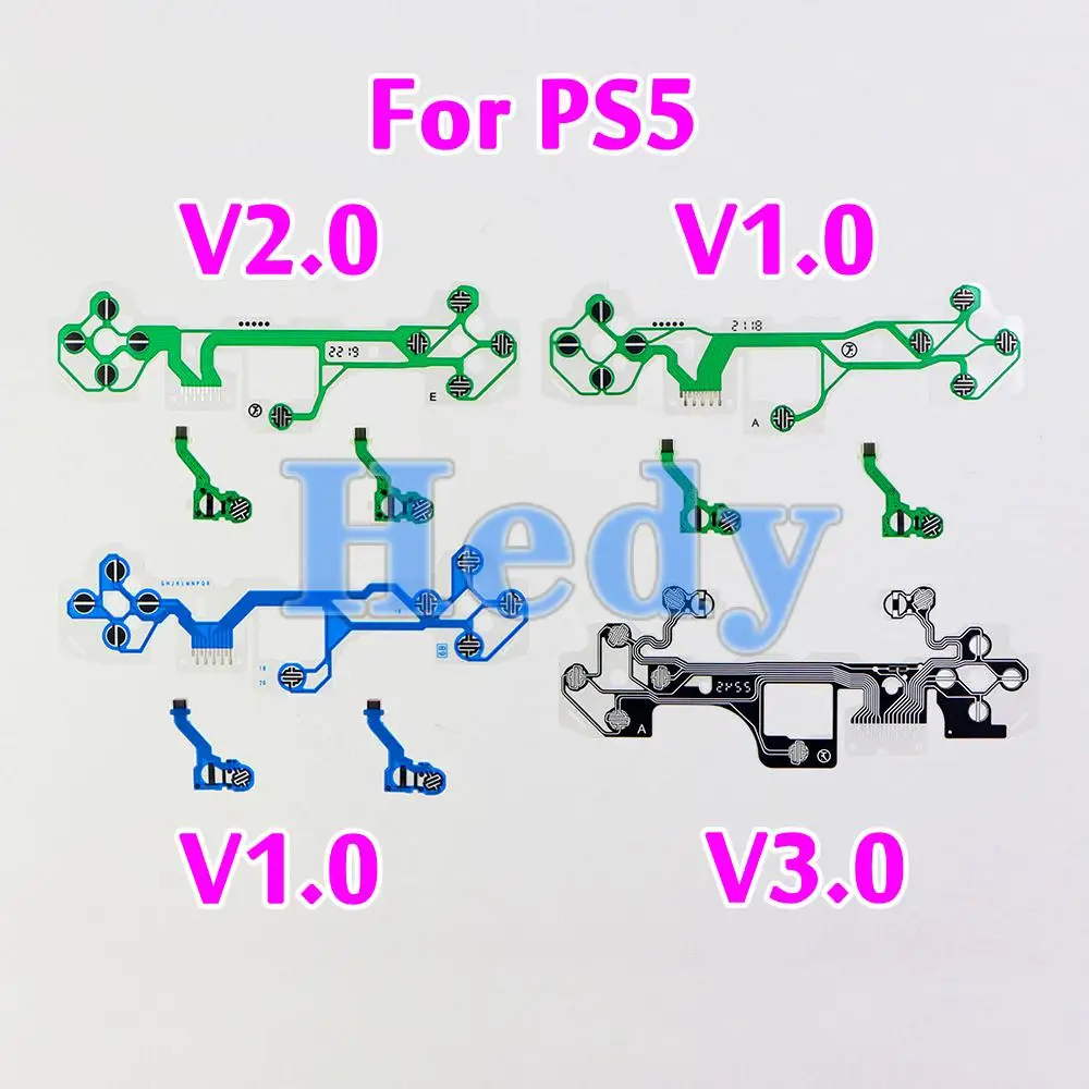 2 juegos de Cable Flexible Original nuevo para controlador PS5, reemplazo de película conductora para PS5 V1 V2, Cable de cinta