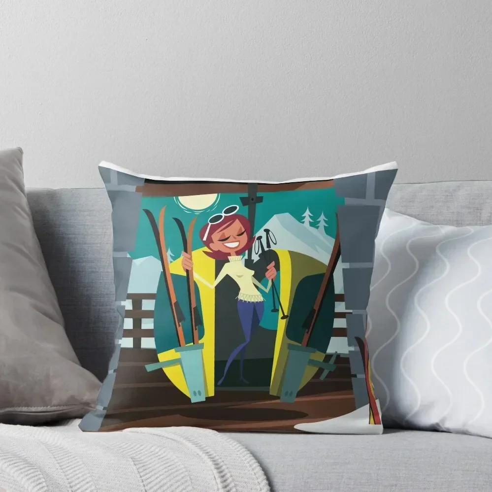 

Courchevel poster Throw Pillow Covers For Sofas Anime Pillow Decor pillow