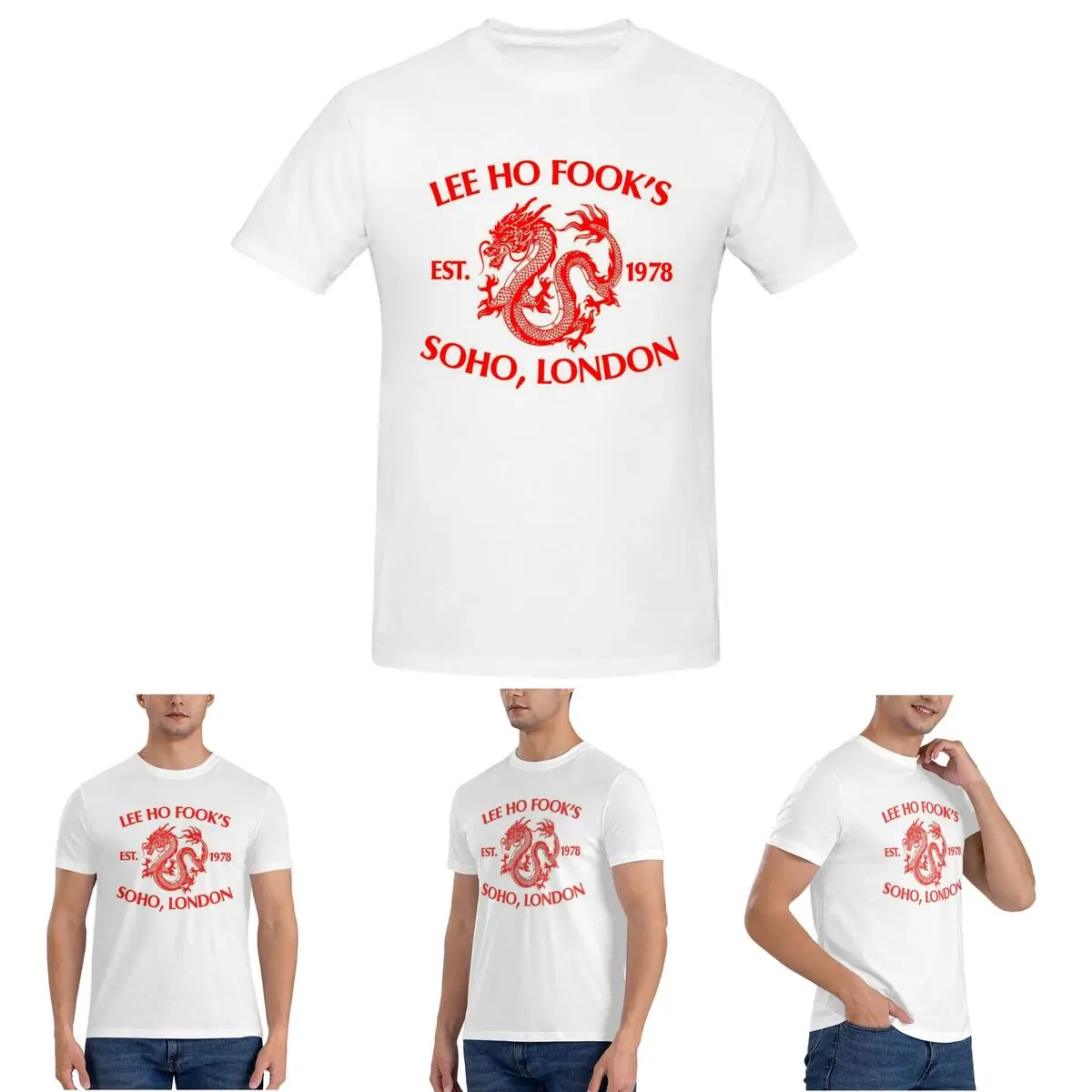 

Мужская футболка Lee Ho Fook, хлопковые футболки больших размеров, мужская летняя одежда с короткими рукавами и круглым вырезом, топы S-6XL