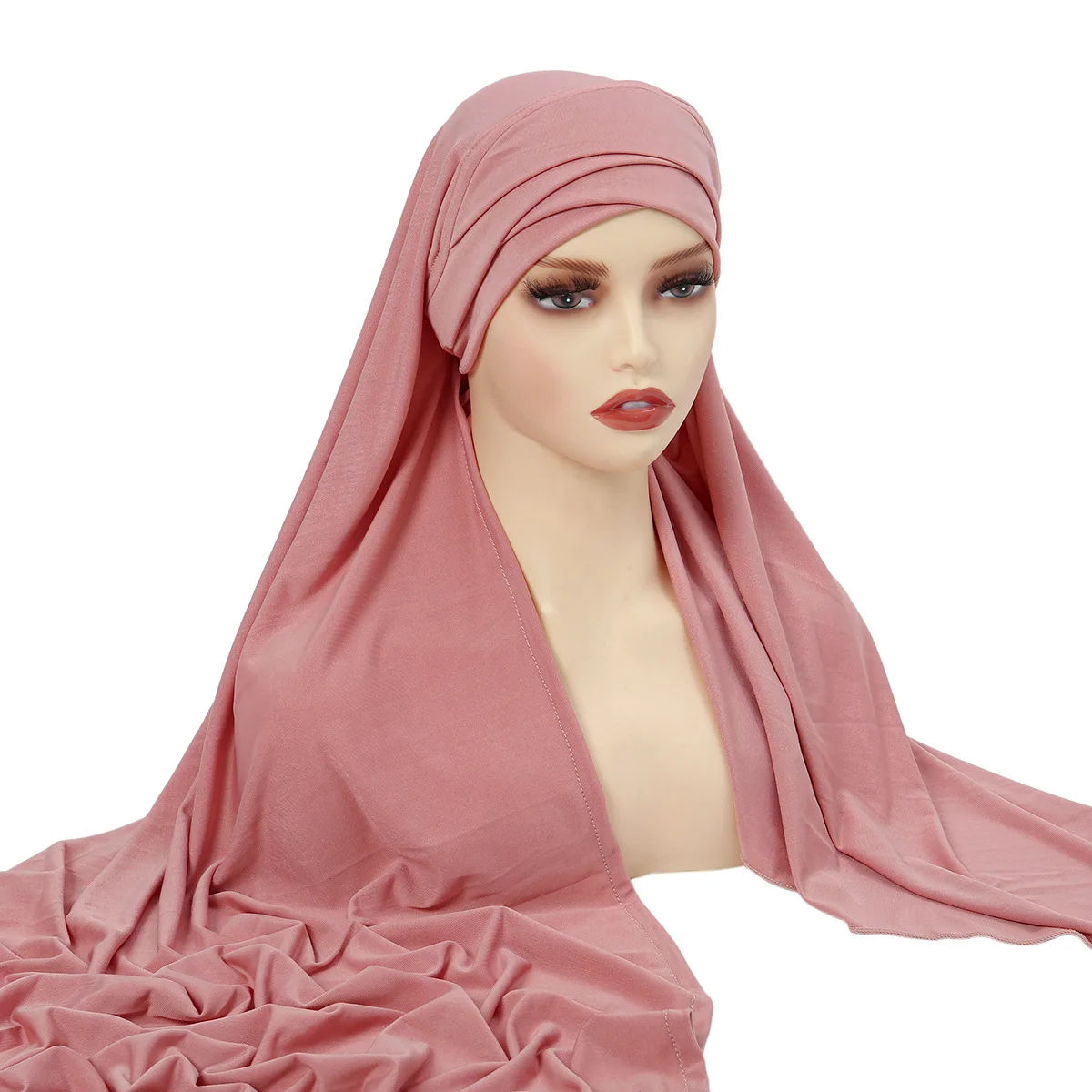 Women Hijab Scarf Lady High Quality Wraps and Shawls Musulman Headband Islamic Turban