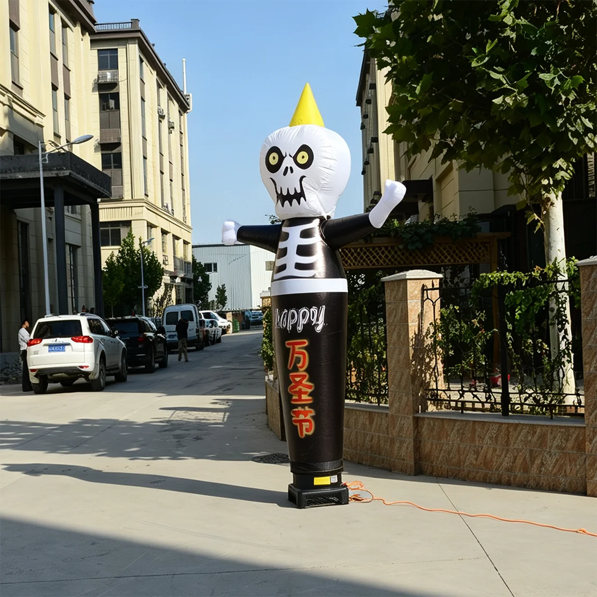 Halloween Pumpkin Man Inflatable Air Dancer Scary Skull Ghost Custom Advertising for Party Decoration Waving Tube Water