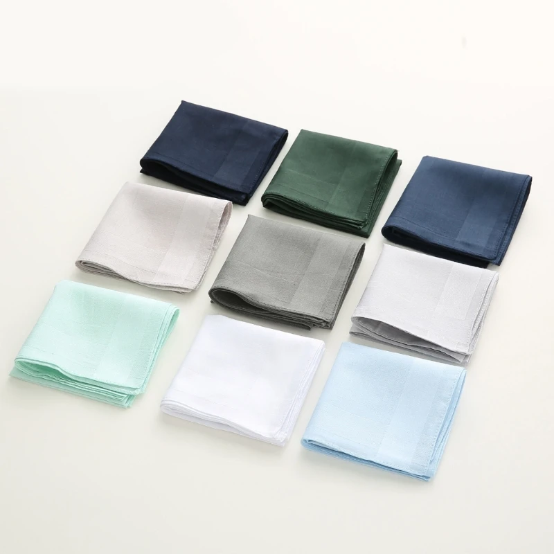 Mouchoir poche élégant pour hommes, Hankies couleur unie, grand Bandana 16x16 pouces DXAA