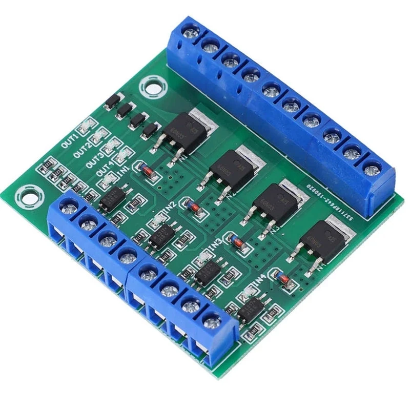 Tubo MOS a quattro vie/modulo tubo effetto campo amplificatore circuito stampato/modulo driver isolamento fotoaccoppiatore a 4 vie DC