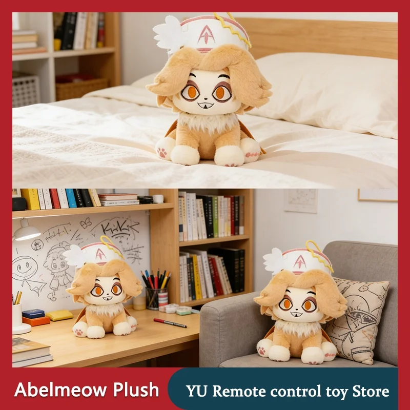 

New Abelmeow Plush Doll Cartoon Anime Plush Toy Kawaii Sofa Cushion Ornament Christmas Birthday Children'S Toy Gift