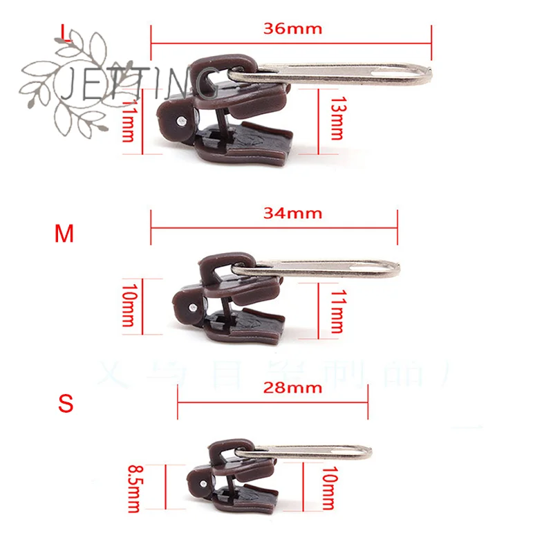 Hot 6pcs Instant Zipper Universal Instant Fix Zipper Repair Kit Replacement Zip Slider for DIY Sew