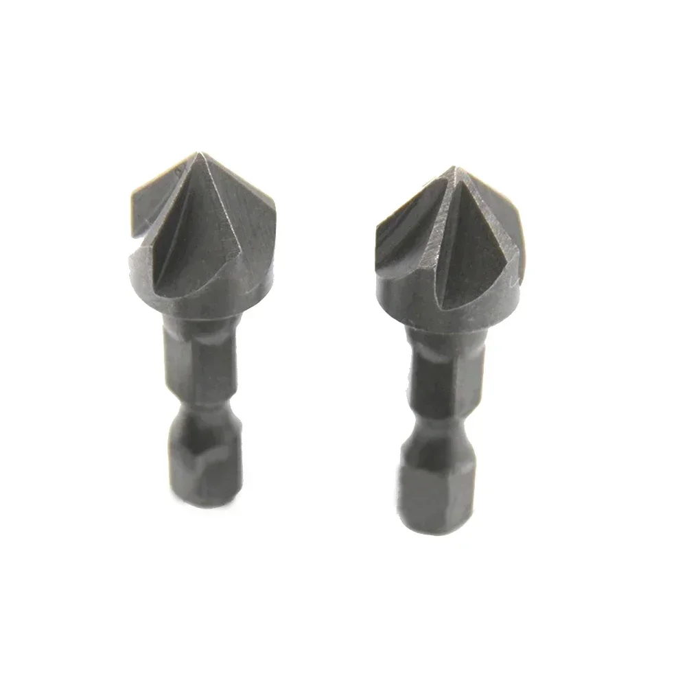 Power Tools Chamfering Tool Countersink Drill Debur Gray Hole Opener Woodworking 45# Steel 5 Flute 100% Brand New