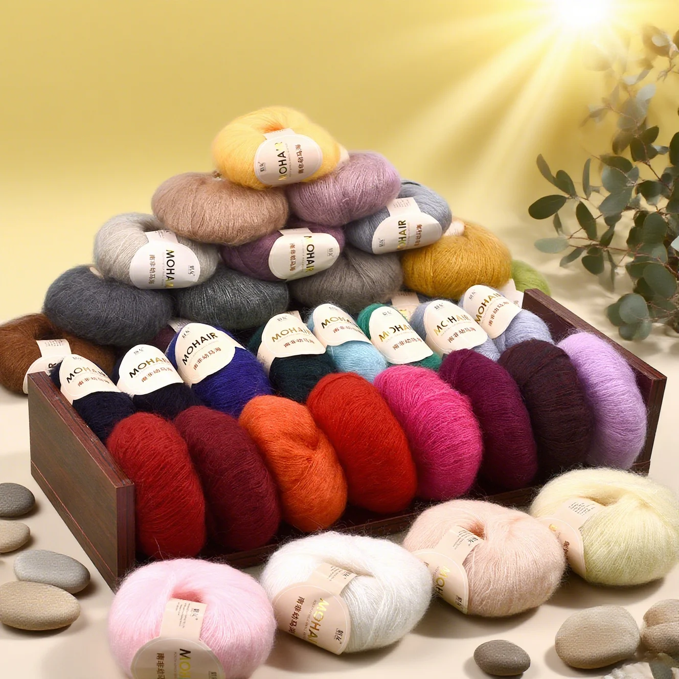 25g/롤 부드러운 울 니팅 캐시미어 얇은 롱얀 모헤어 원사 DIY 핸드메이드 크로셰 부드러운 모헤어 캐시미어 울 니팅 원사