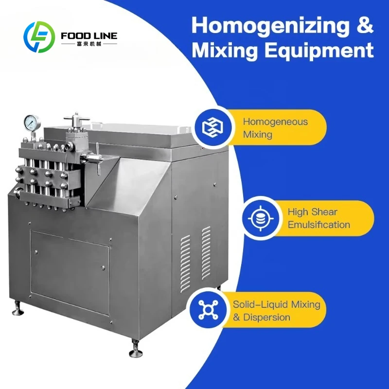 Customized Stainless Steel High Pressure Homogenizer Cream Milk Yogurt Juice Homogenizer Machine