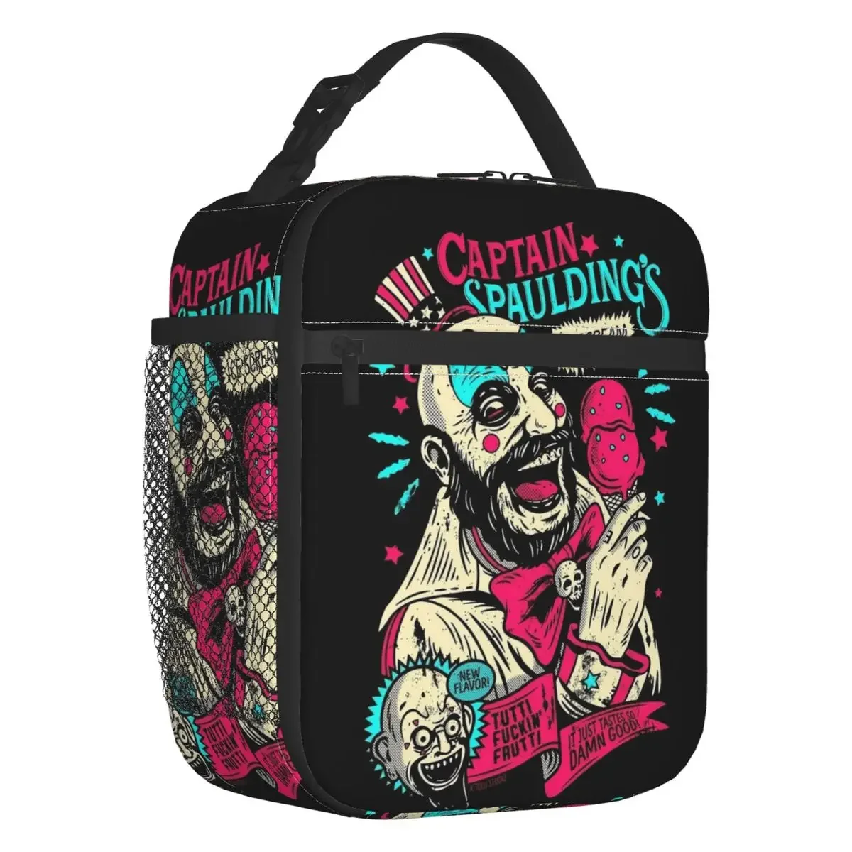 Captain Spaulding Insulated Lunch Bag Waterproof Horror Film House of 1000 Corpses Cooler Thermal Bento Box Office Work School