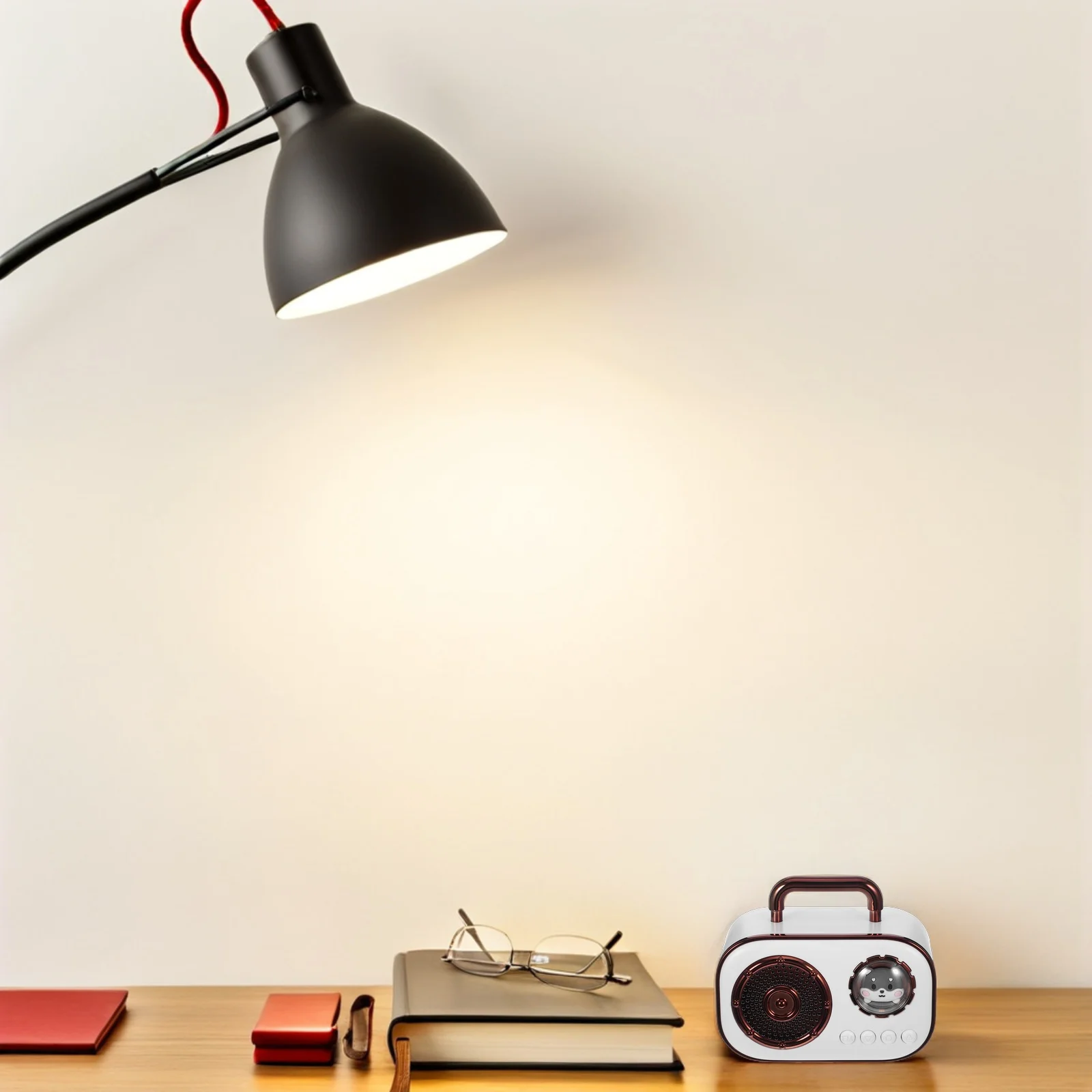 

Mini Wireless Speaker White 360° Surround Portable Audio Device For Home Office Outdoor