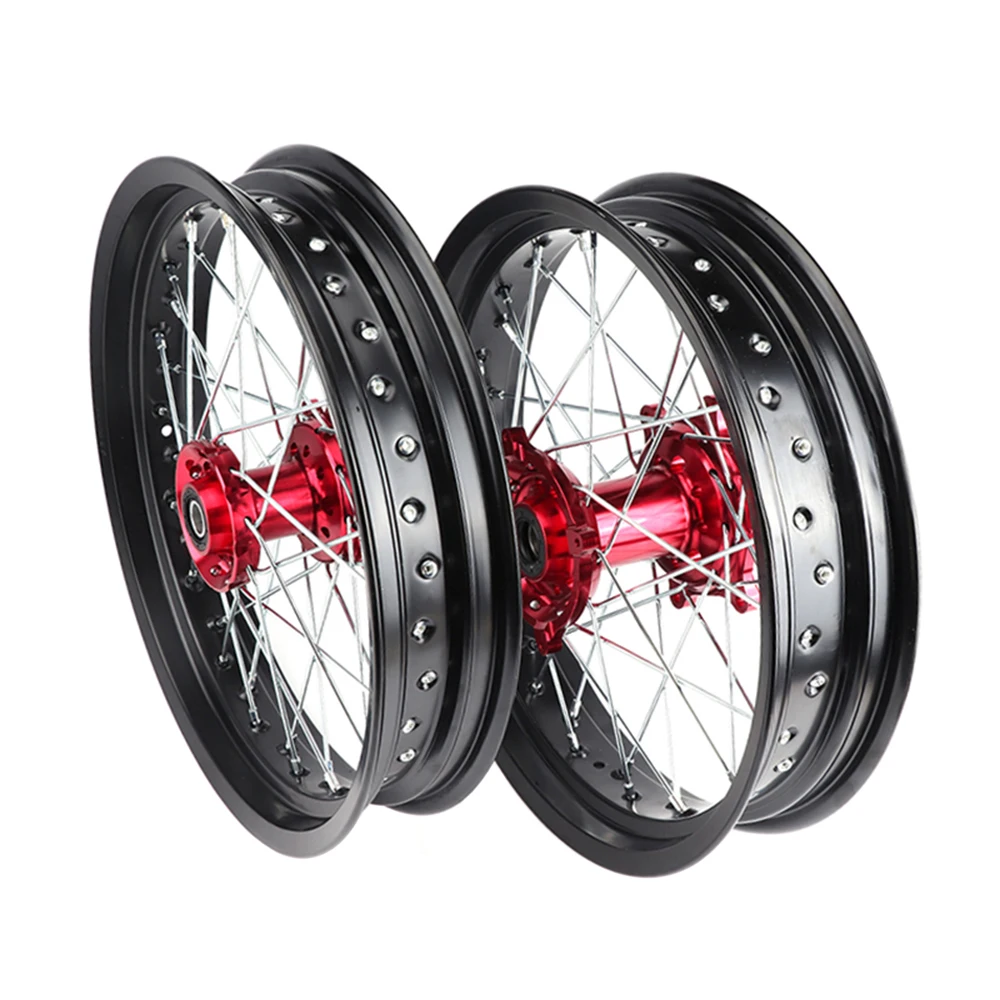 

Motorcycle 3.50x17" 4.25x17" spoked wheels aluminum rim set for KTM EXC EXC-E SX SX-F XCW 150 200 250 300 350 450 2003-2018