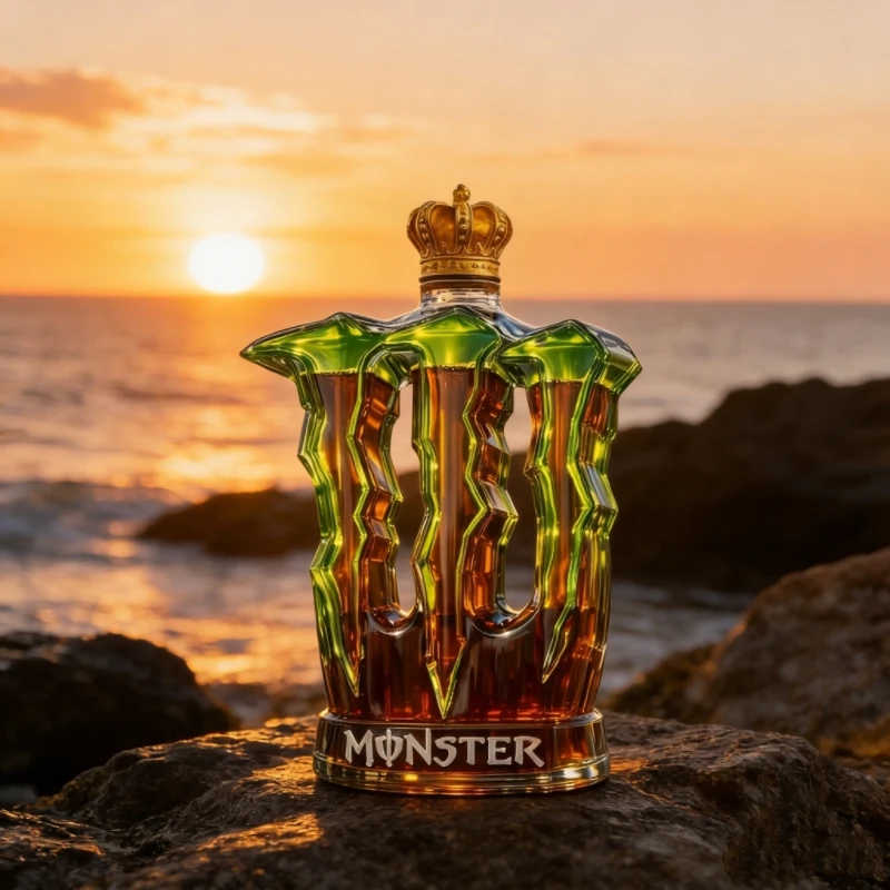 Botella de Licor de Vidrio con Tapa de Corona Creativa y Diseño de Pata de Monstruo, Decantador Decorativo de Whisky para Fiestas en Bares, Novedoso para Bebidas Alcohólicas