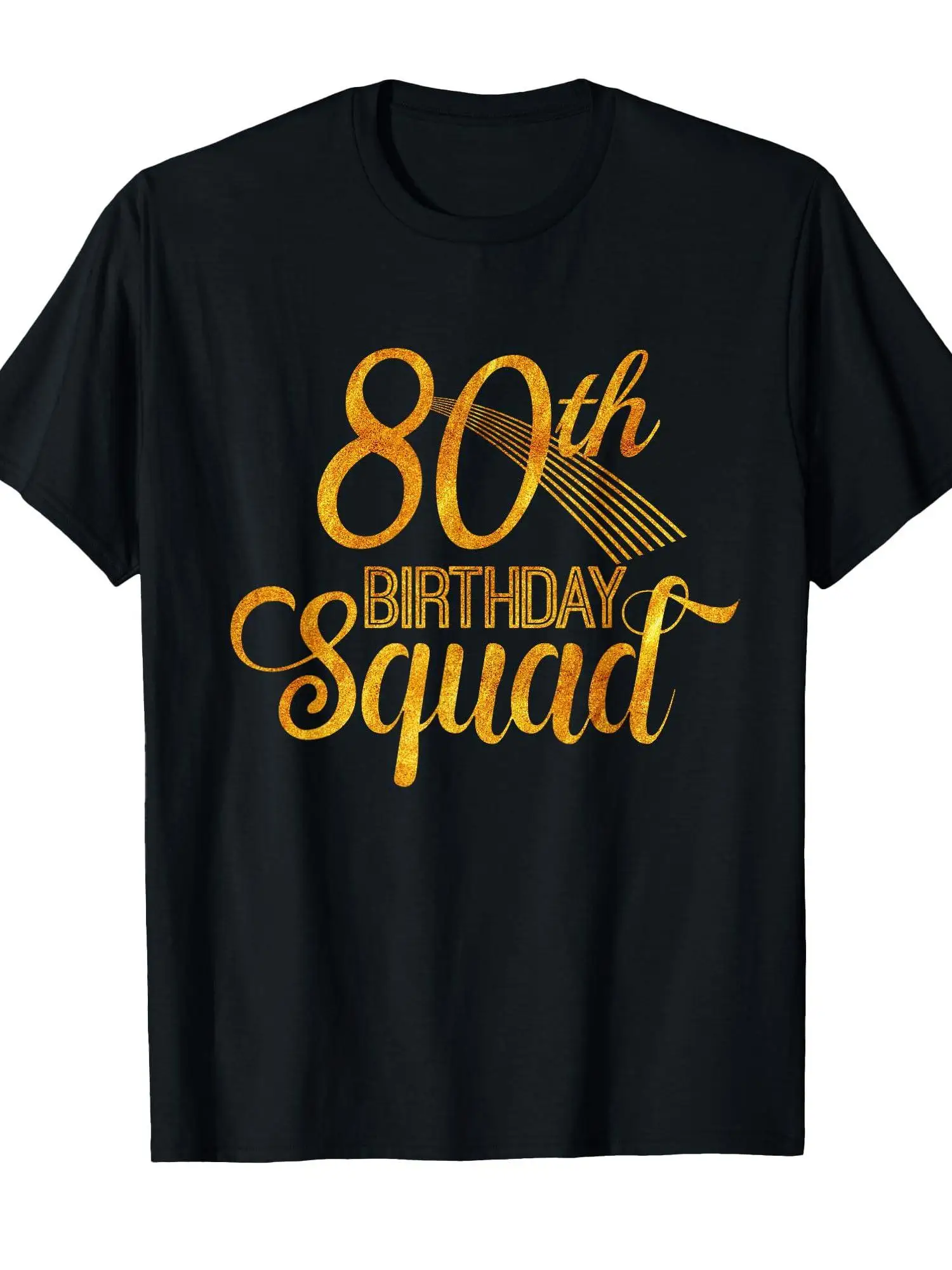 80th Birthday Commemorative T-shirt - The number 80 design to celebrate 80 years