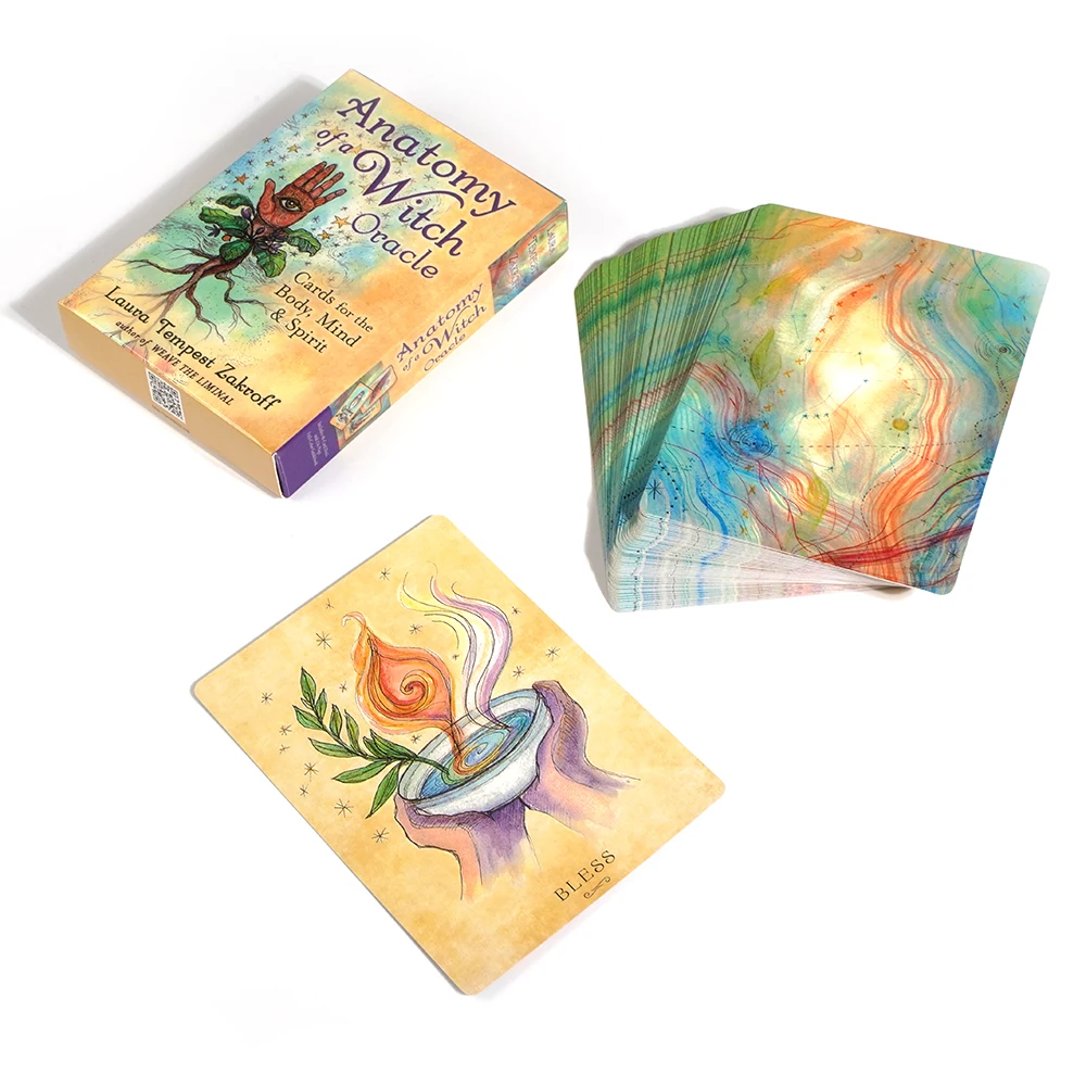 Newest 48 Cards Anatomy of a Witch Oracle Cards for the Body Mind Spirit celebrates the Witch’s body unites the material an