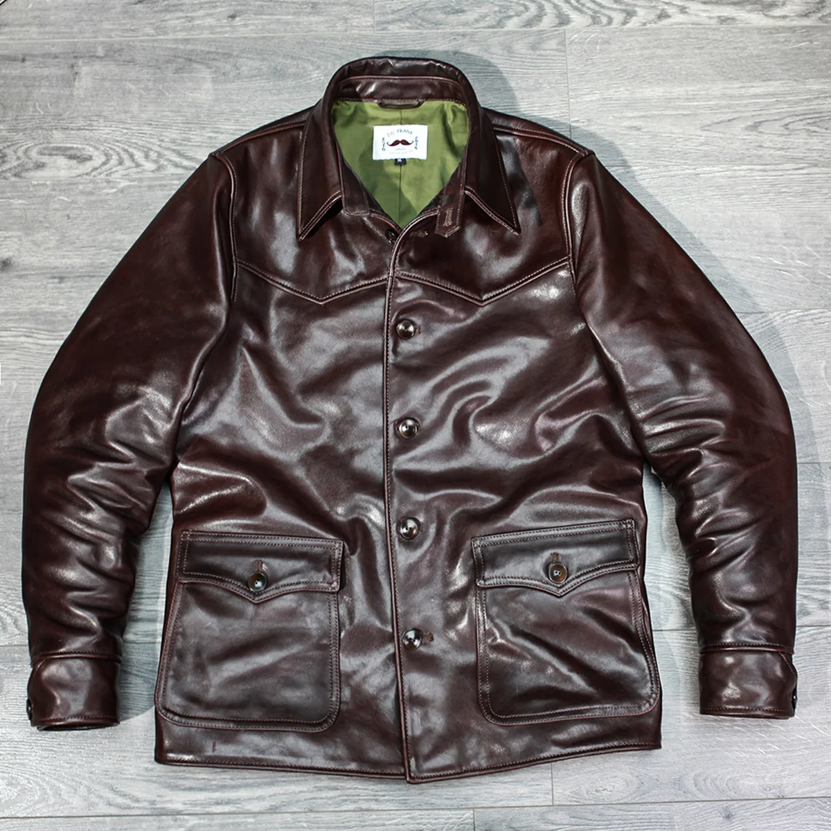 Veste Storm Rider en cuir de vache italien pour homme, taille asiatique SDC1750, véritable, toscane, vintage et mince