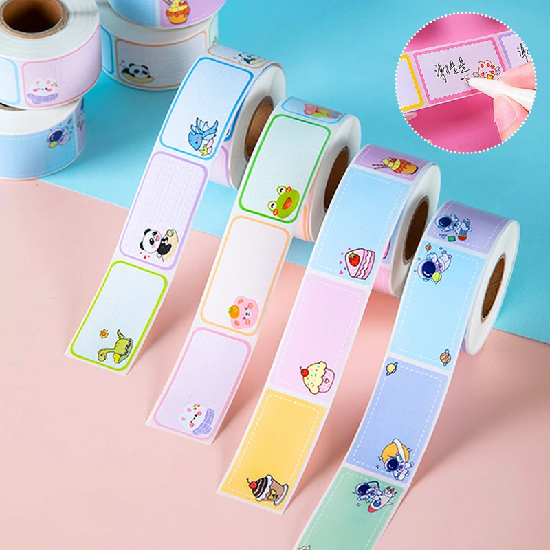 100/280Pcs Kindergarten Cartoon Name Handwritten Water Cup Supplies Sticker Seamless Waterproof Tear Resistant Signature Sticker