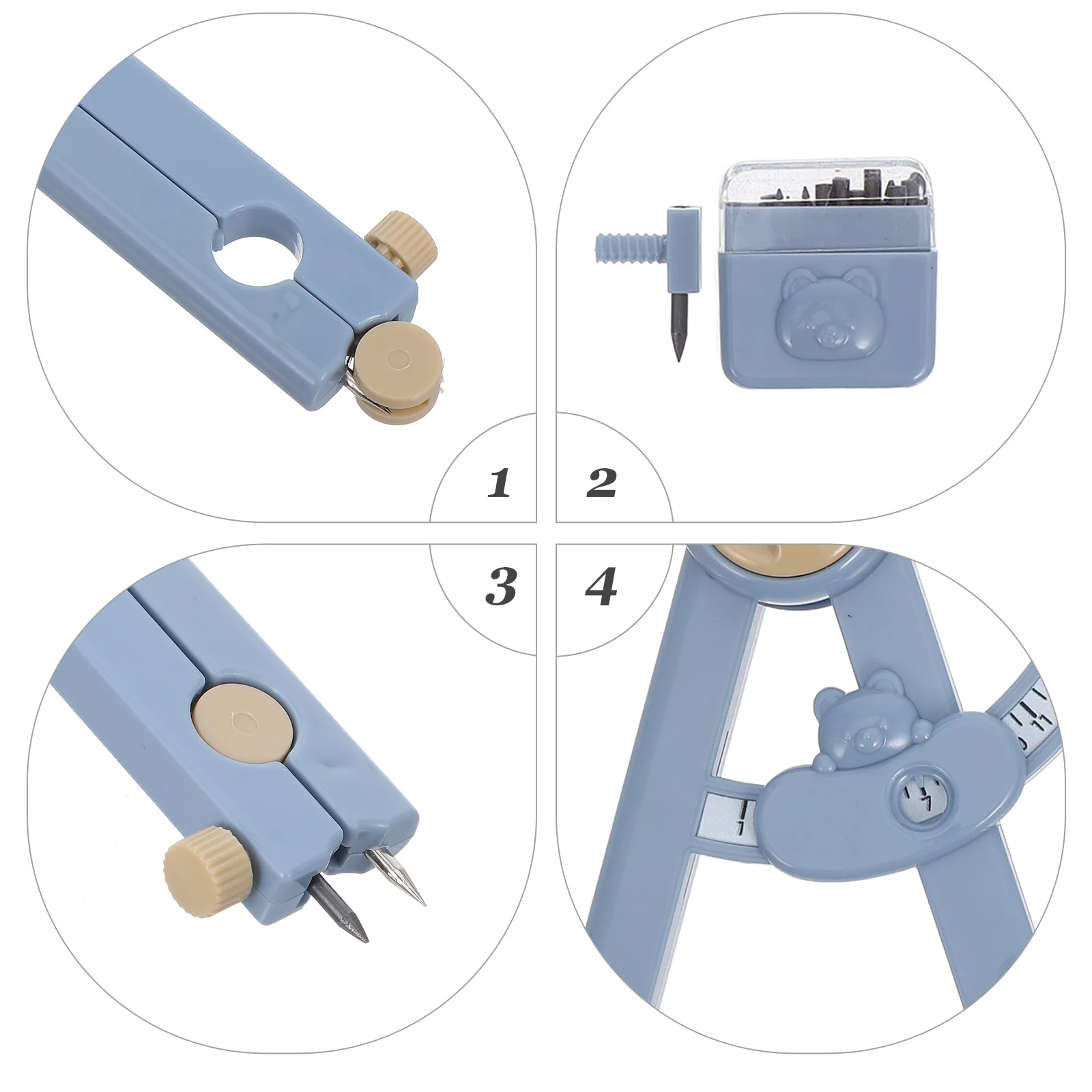 بوصلة كبيرة لدوائر الرسم، بوصلة متعددة الوظائف، مجموعة بوصلات صياغة الدائرة الدقيقة للمدرسة