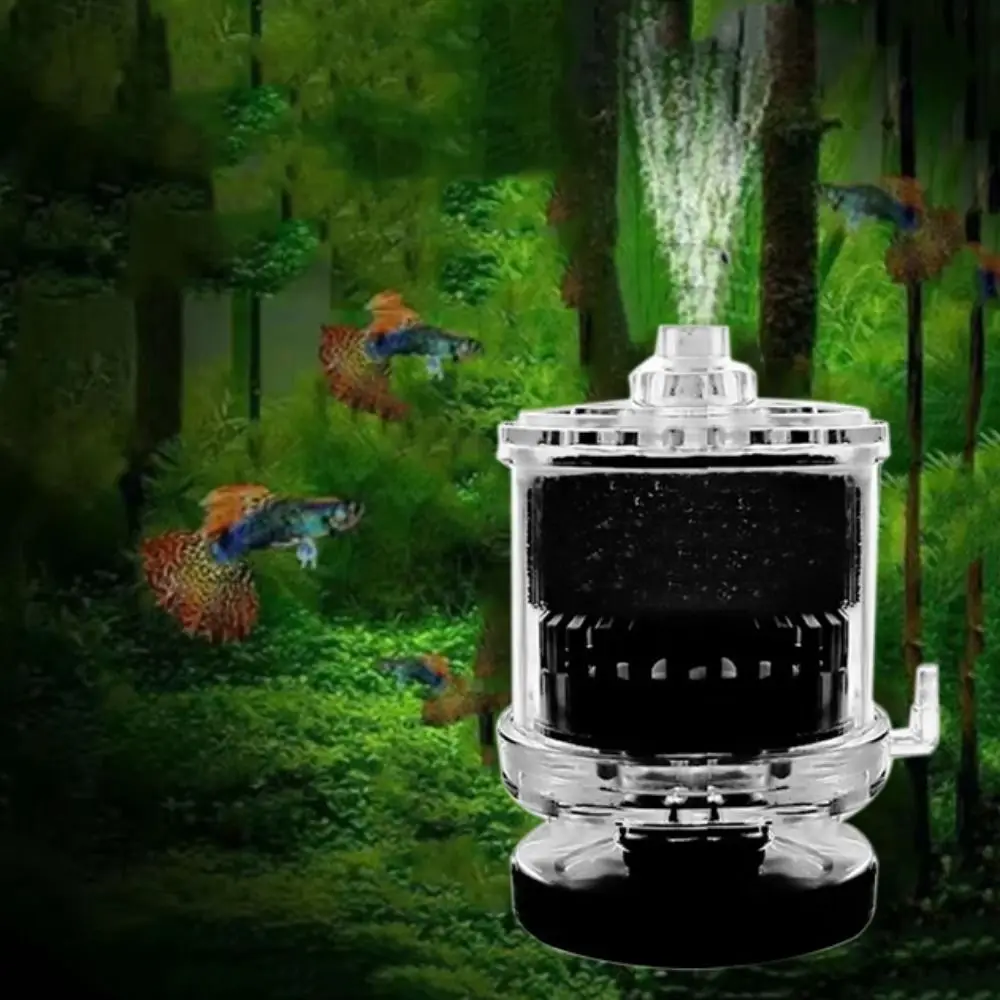 

Portable Mini Fish Tank Filter Ultra Silent Plastic Fish Tank Aerator Detachable Fish Stool Suction Collector Home Fish Tank