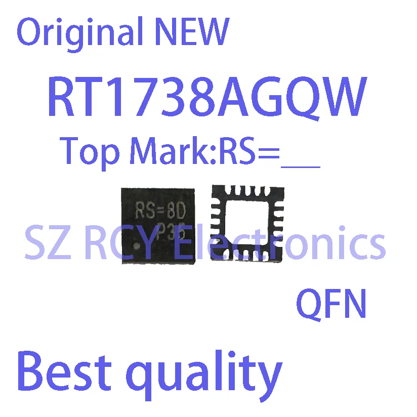 (2-5 PCS)NEW RT1738AGQW RT1738A Top Mark RS= QFN IC Chip electronic