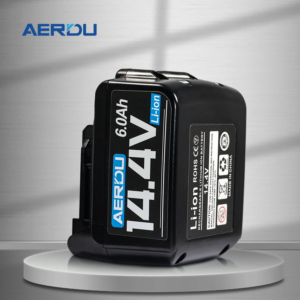 AERDU Für Makita 14,4 V 4/5 Ah 3 Ah-6 Ah Wiederaufladbare Elektrowerkzeuge 18650 Li-Ion Akku Für Makita 14,4 V BL1460 1415 BL1430 194066-1