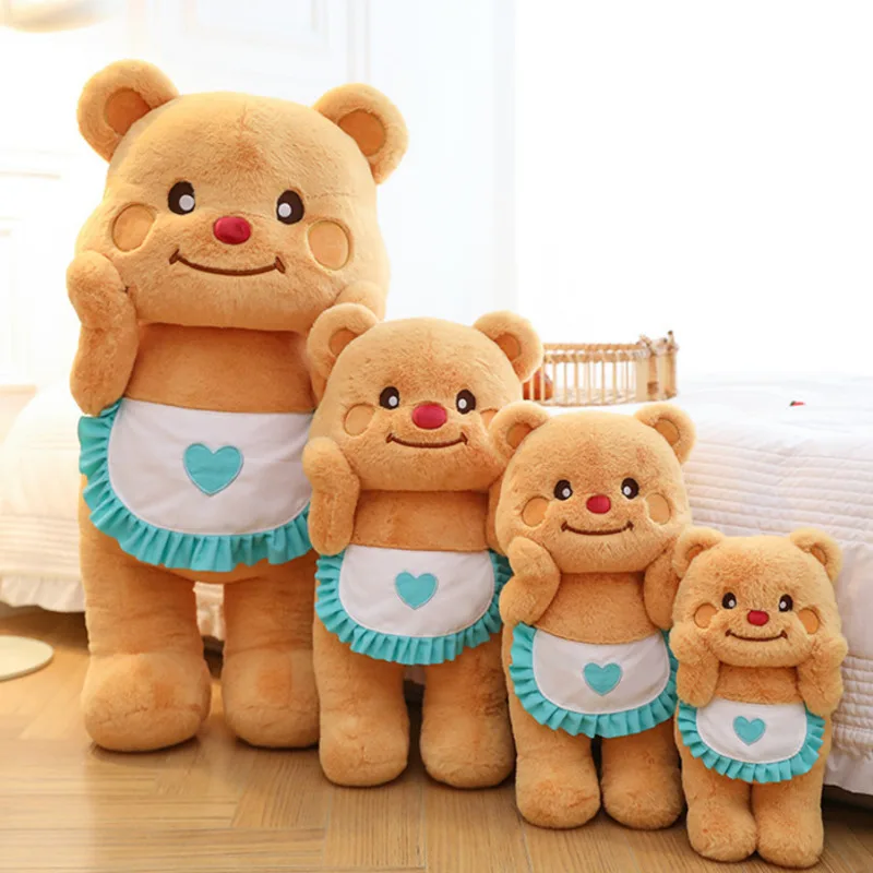 Cartoon Cute Butter Bear Plush Toy Pillow Thailand Stuffed Animals Doll Hug Cuddly Plushie Doll Girlfriend Kids Christmas Gift