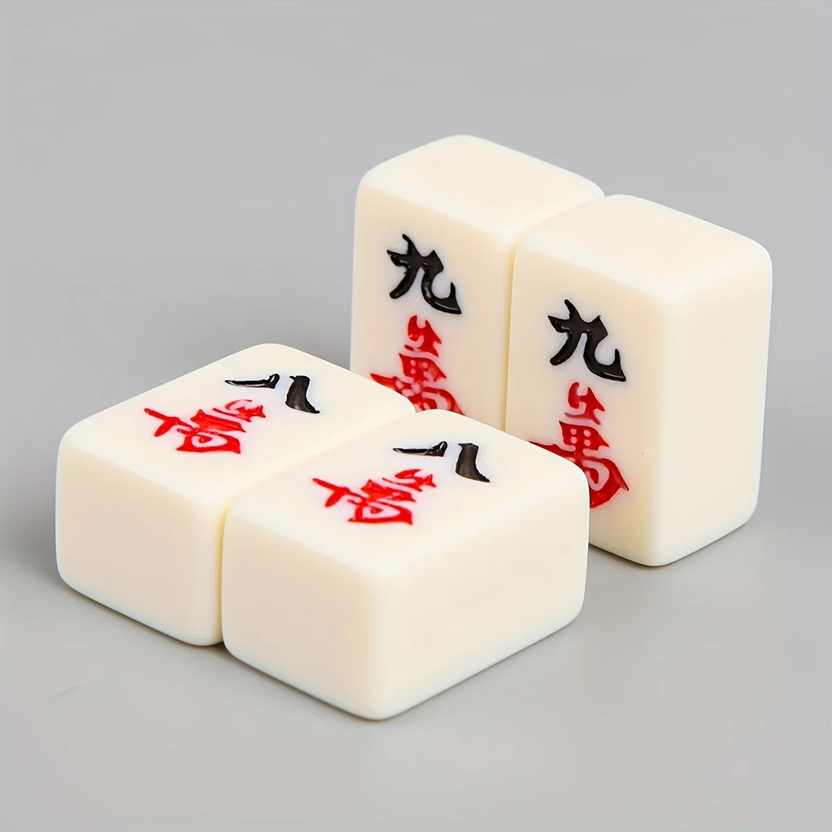 Compact Mahjong Set with Storage Box - 144 Tiles for Travel and Home Play