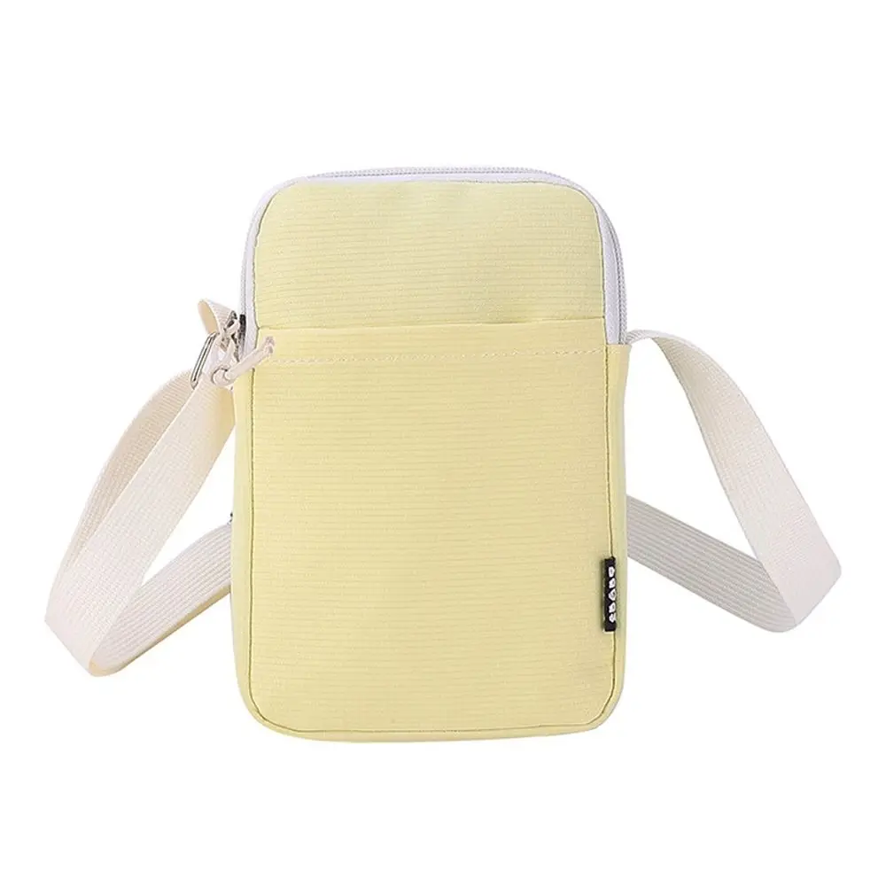 Women Zipper Purse Canvas Shoulder Bag Handbag Phone Bag Crossbody Bag