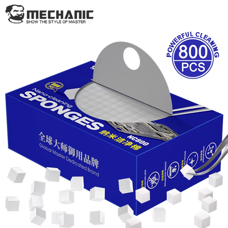 MECHANIC NC800 Nano-Cleaning Sponges Multifunctional Cleaning Tool for Keyboard Motherboard Capacitance Powerful No Slagging