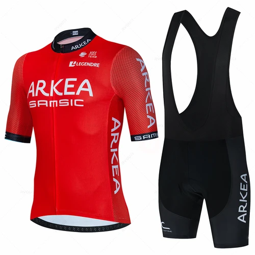 Conjuntos de camisetas de Ciclismo Arkea para hombre, Ropa de bicicleta de verano, Ropa de bicicleta MTB transpirable, Trajes de uniforme Maillot Ropa Ciclismo