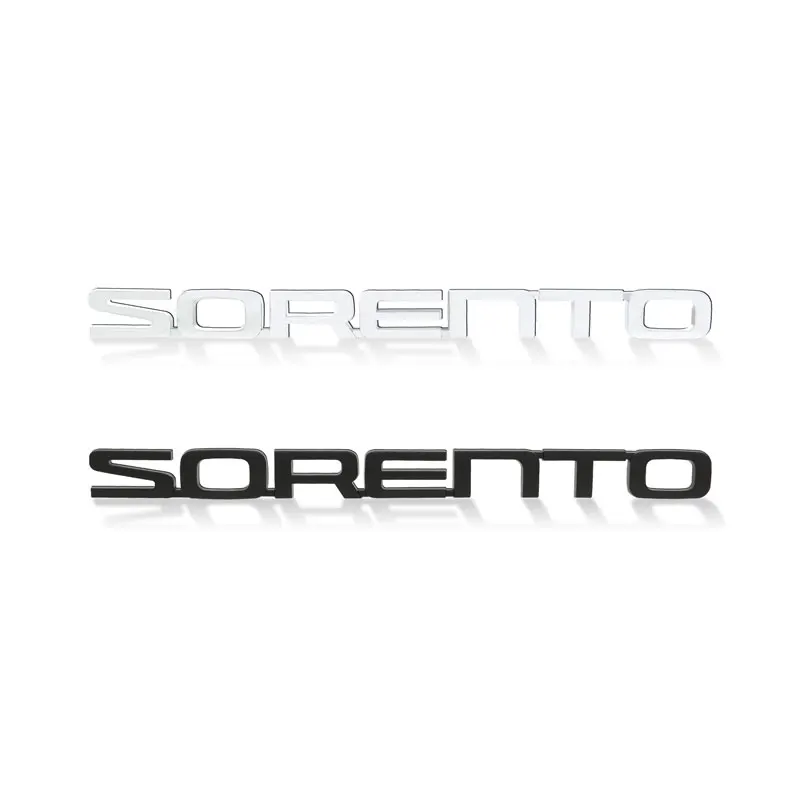 3D ABS SORENTO Letter Logo Rear Bumper Tail Trunk Sticker Car Styling For KIA Sorento 2004-2020 2021 Auto Accessories emblem