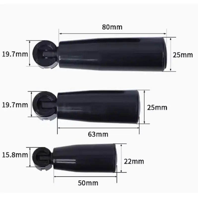 1-10Pcs M4 M6 Revolving/Fixed/Foldable Hand Wheel Screws Handle Black Bakelite Grip Knob Milling Machine Tool Lathe Grindin