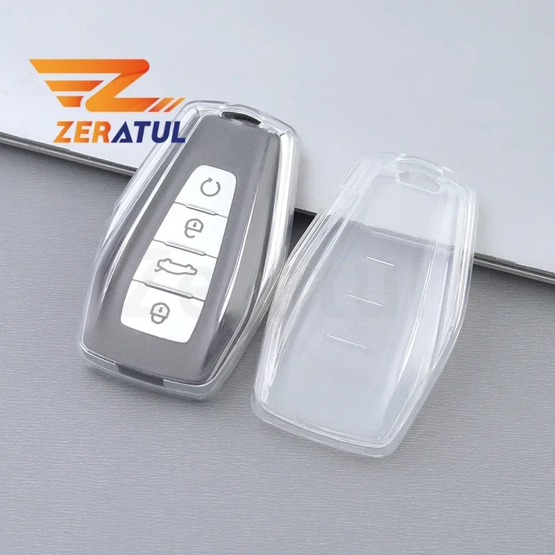 TPU Car Smart Key Case Cover for Geely Coolray X6 X7 Emgrand Global Hawk GX7 Shell Fob Holder Protector Accessories