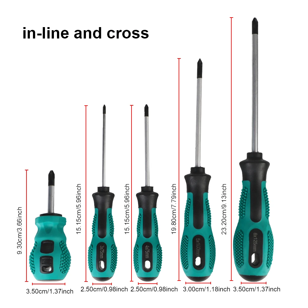 Screwdriver cross flat screwdriver Hardware screwdriver tool set multifunctional combination strong magnetic screwdriver