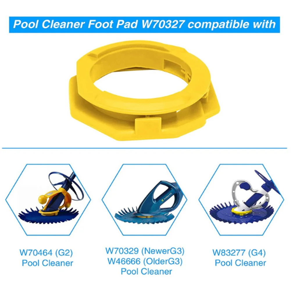 Pool Cleaning Pad Enhanced Durability Yellow Pool Cleaning Foot Pad for Zodiac G2 G3 G4 W70327 W83275 W72855