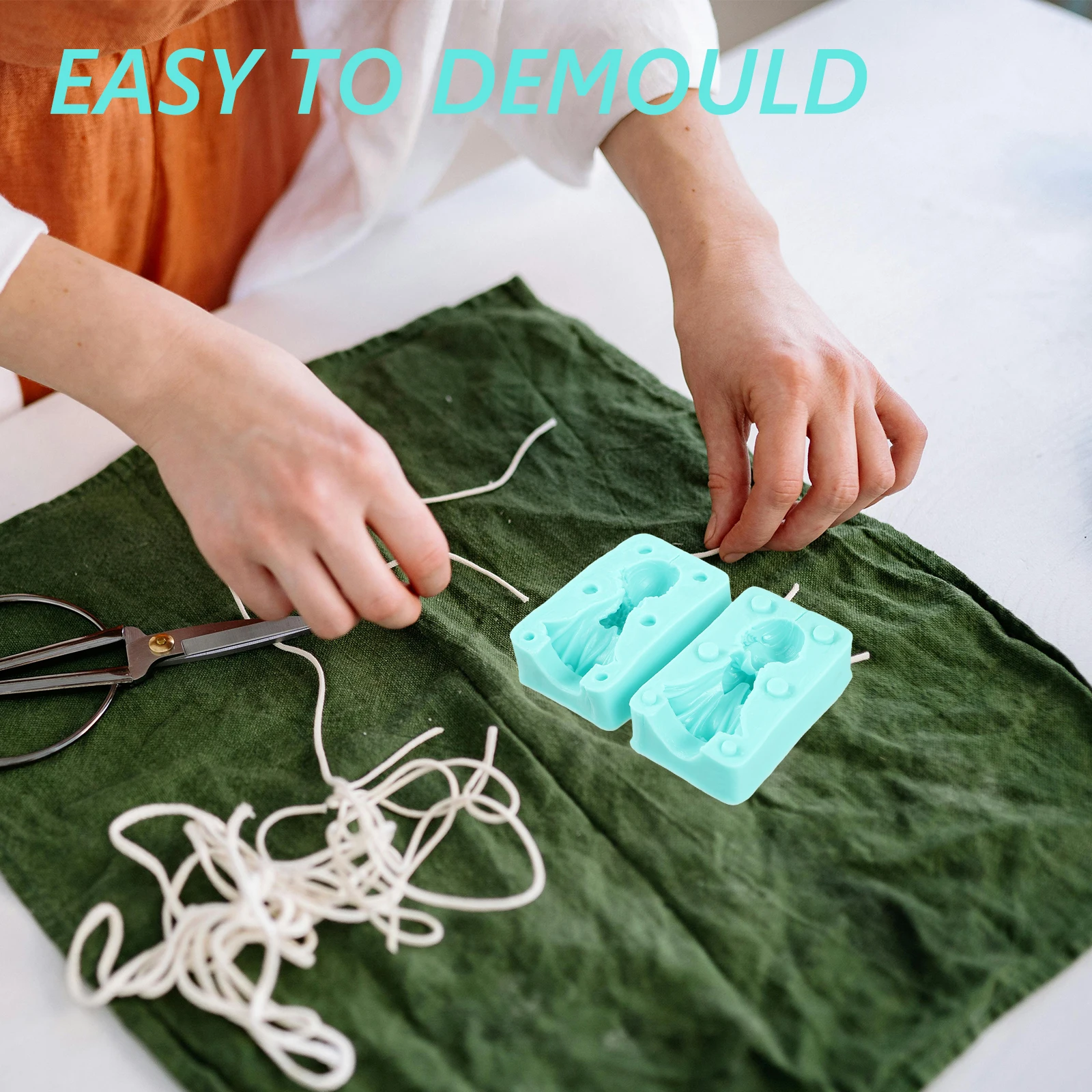 

1 set Angel Silicone Mold for Making Scented DIY Crafts Flexible Durable Easy Demould Handcrafting Molds