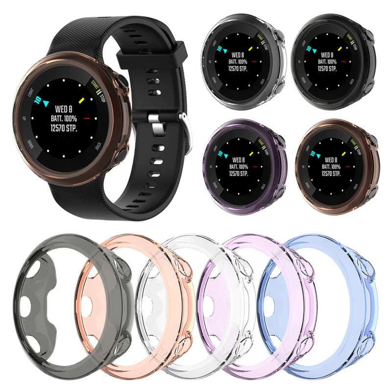 ฝาครอบกันกระแทกซิลิโคน TPU อุปกรณ์เสริมสำหรับสมาร์ทวอท์ช Garmin Forerunner 45 S/45สมาร์ทวอท์ชเคสหน้าจอผิวด้านนอก