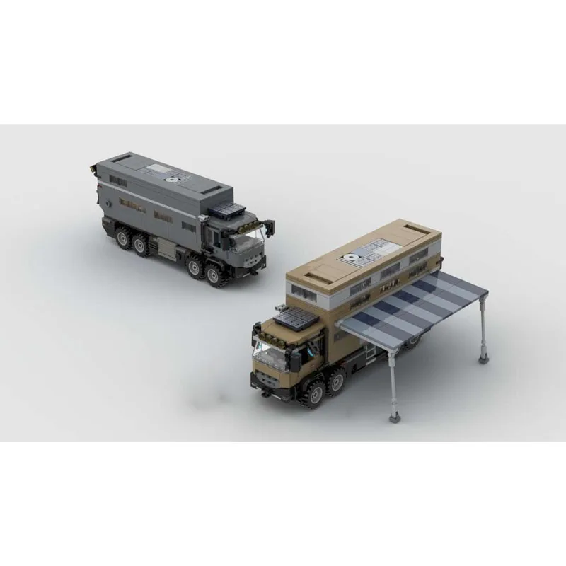 MOC-119891New Classic8x8 على الطرق الوعرة سيارة تخييم بنة نموذج ، 874 أجزاء الإبداعية عيد ميلاد بناء الالعاب العملاقة هدية للأولاد #4