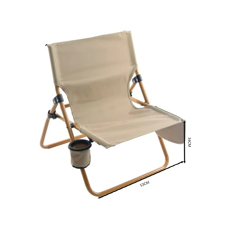 

Hot Sale Outdoor Factory in Stock Brown Kermit Chair Camping Chair Foldable for Adults