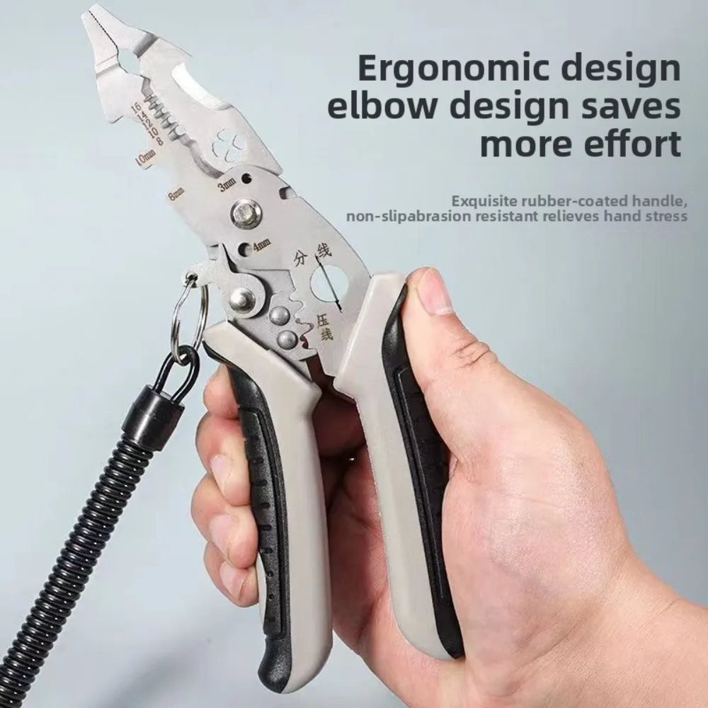 

Многофункциональные плоскогубцы для зачистки проводов с функциями обжима и скручивания для ремонта электрического кабеля